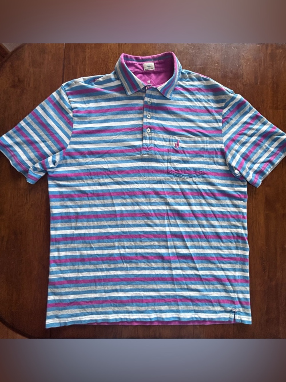 Johnnie-O Hangin” Out Stripped Polo Shirt